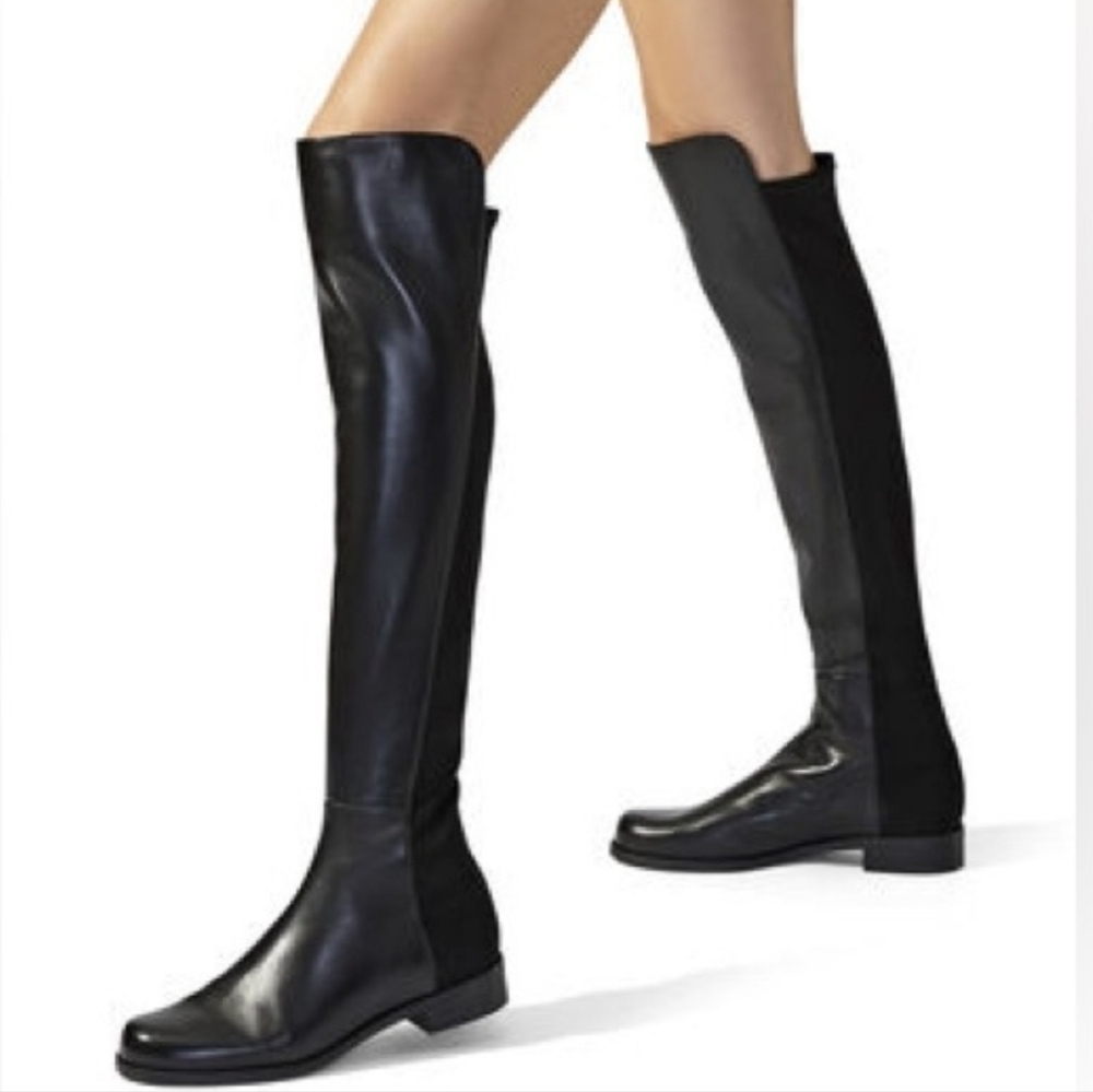 Stuart Weitzman 5050 Black Over the Knee Boots Size 7 - Picture 10 of 10
